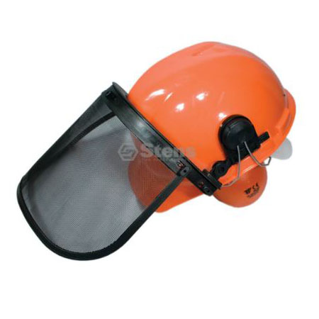 Laser 22700 Chainsaw Safety Helmet with Ear Muffs & Mesh Visor 